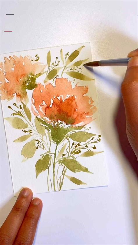 Watercolor bouquet tutorial - #watercolorart | Floral watercolor ...