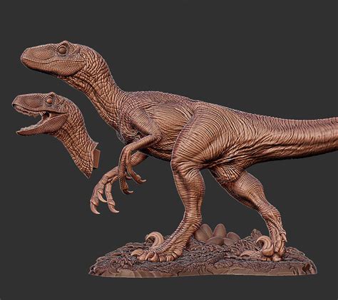 Jurassic Park Jurassic World Velociraptor - 3D Print Model 3D model 3D ...