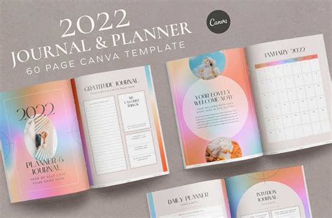 Journal Planner Canva Templates - MacBook Pro Mockup Kit