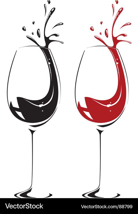 Wine glass Royalty Free Vector Image - VectorStock