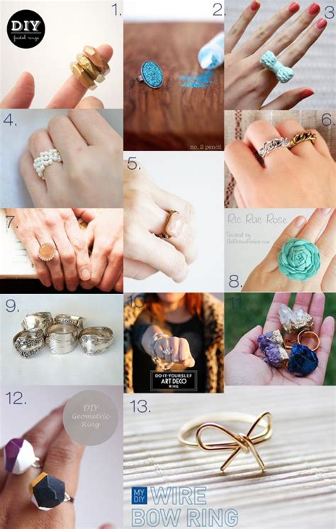 DIY Projects: Rings - Pretty Designs