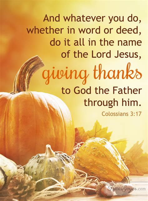 Giving Thanks | Colossians 3:17 - Tricia Goyer