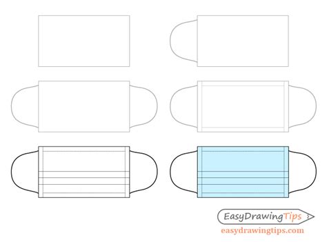 How to Draw a Face Mask Step by Step - EasyLineDrawing