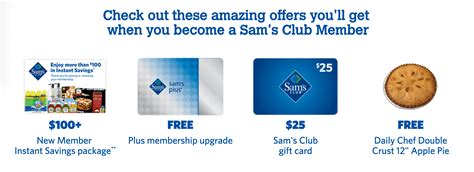 Sam's Club One-Year Plus Membership w/ $25 Gift Card and Free Food: $45 ...