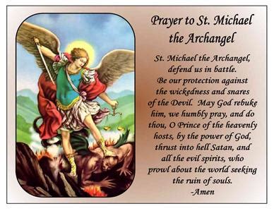 ST. MICHAEL THE ARCHANGEL PRAYER MAGNET | eBay