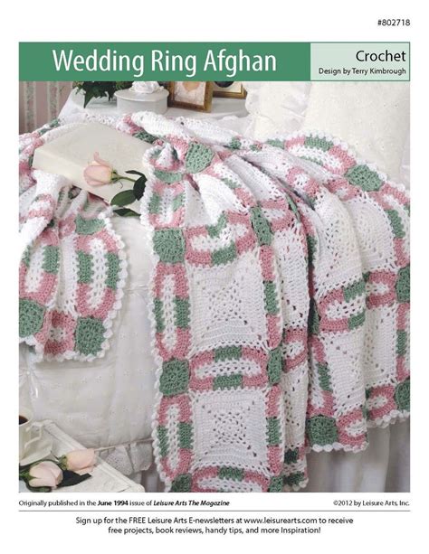 Free Crochet Pattern of the Day Crochet a Wedding Ring Afghan Pattern ...