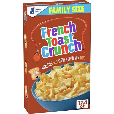 French Toast Crunch Sweetened Breakfast Cereal, 17.4 OZ Family Size ...