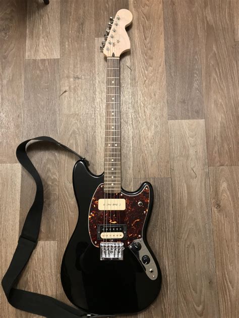 My Squier bullet mustang with upgrades twice it’s worth. : r/guitars