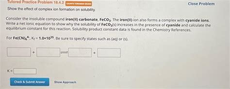 Consider the insoluble compound iron(II) carbonate, | Chegg.com