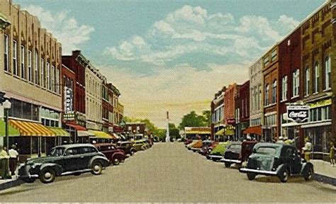 franklin tennessee | old picture postcard of main street franklin ...