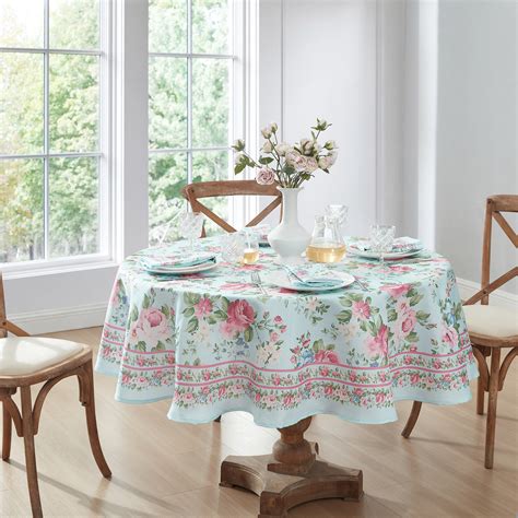 Charlton Home® Daryian Round Floral Polyester Tablecloth | Wayfair