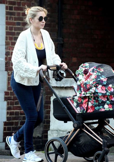 Rachel Riley - Seen with baby daughter Maven Aria in Central London-02 ...