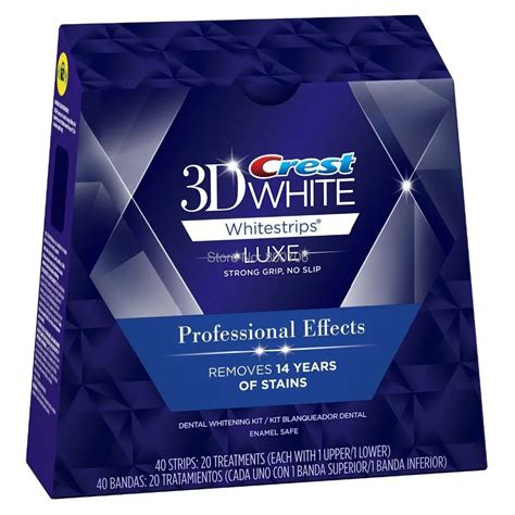 40 Strips 20 Pouches / 1 Box Crest 3D White LUXE Professional Effects ...