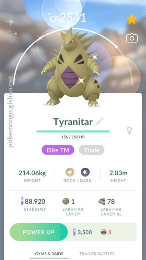 Shiny Tyranitar - Pokemon Go