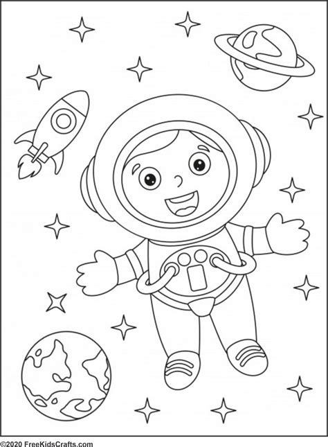 Printable Space Coloring Pages