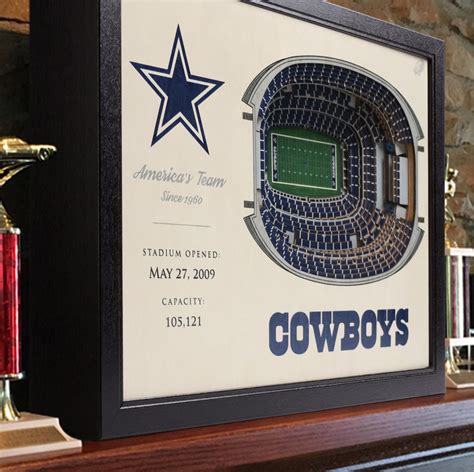 DALLAS COWBOYS Stadium Replica 25 Layer Wall Art - Etsy