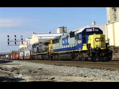 CSX YN2 Diesel Locomotives w/ SD50-2 Leader - YouTube