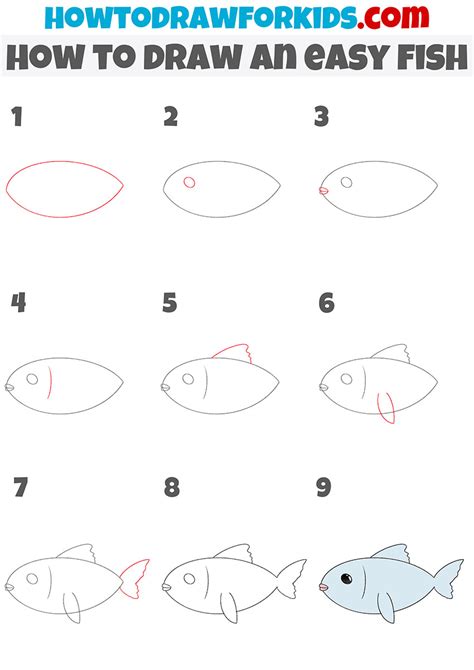 How To Draw A Cute Fish Step By Step