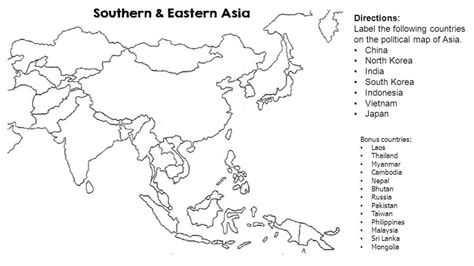 Printable Blank Map Of Southeast Asia | Printable Maps