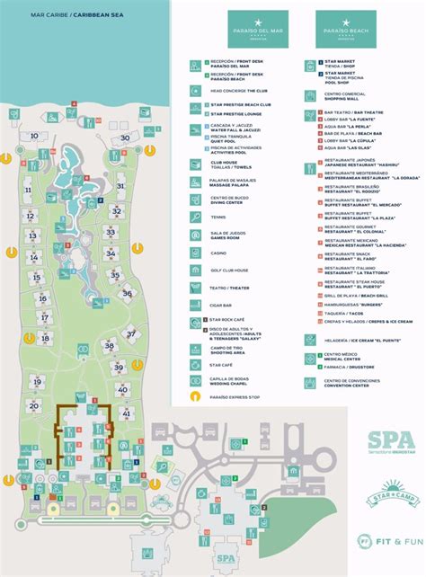 Iberostar Paraiso Del Mar map - Travel resort maps