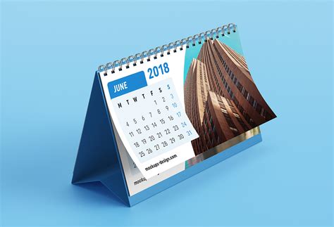 Desk Calendar Free Mockup | Mockup World HQ