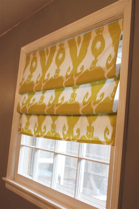 Tutorial, roman shades using fabric glue and tension rods. Diy Curtain ...