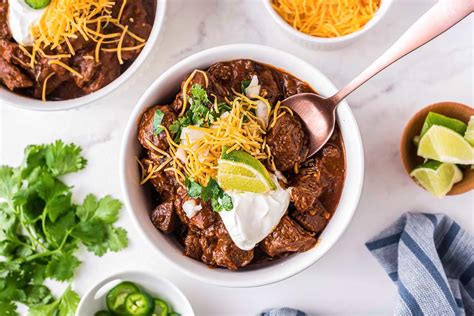 Texas-Style Chili (chili con carne) - The Chunky Chef