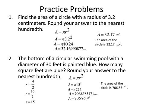 PPT - Area of a Circle PowerPoint Presentation, free download - ID:3769016