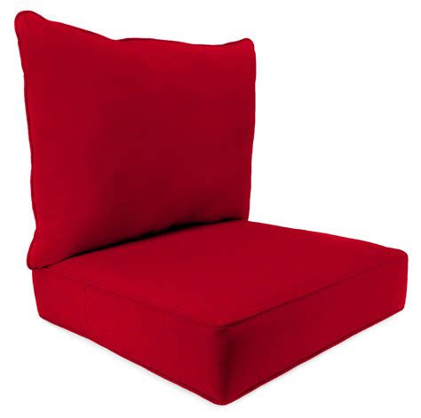 Mainstays Solid Red Outdoor Deep Seating Cushion Set - Walmart.com