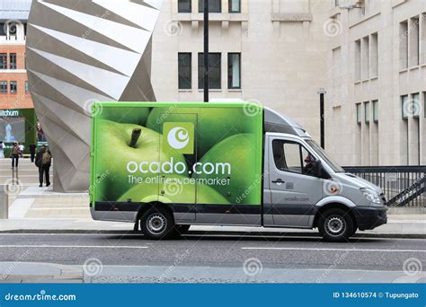 Ocado food delivery editorial stock image. Image of store - 134610574