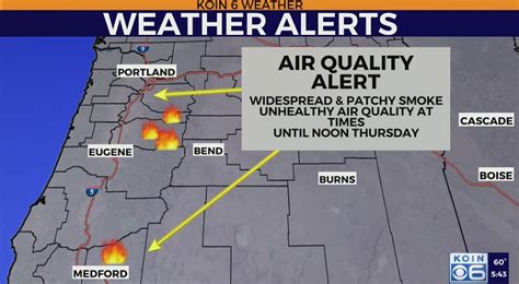 MAP: Air quality conditions in Oregon | KOIN.com