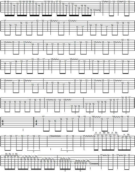 Canon Rock - guitar solo tab 6 | Guitar tabs, Online guitar lessons ...