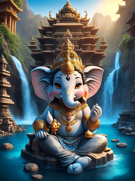 Beautiful Ganesh HD wallpaper | Ganesha art illustration, Hindu art ...