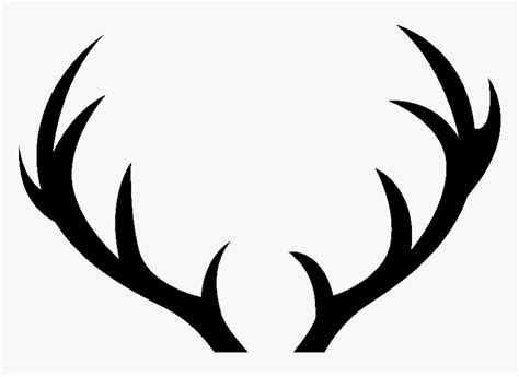 Red Deer Antler Sticker Clip Art - Transparent Background Antler ...