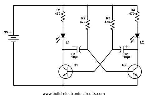 Blinking Led Light Circuit Diagram