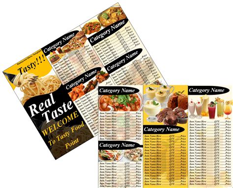 Free Restaurant Menu Templates | Free Word Templates