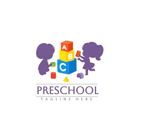 Premium Vector | Kindergarten school or preschool logo day care logo ...