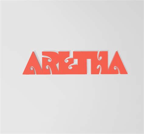 STL file ARETHA FRANKLIN LOGO・3D printer model to download・Cults