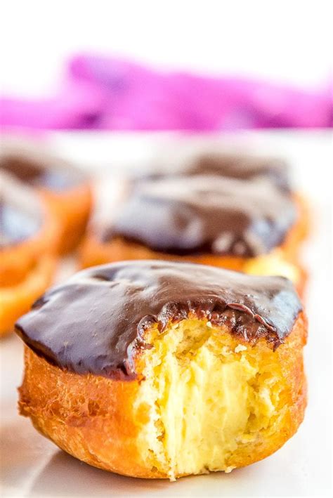 Boston Cream Donuts Recipe | Sugar and Soul Co