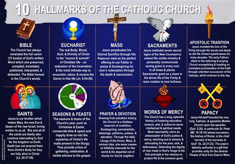 10 HALLMARKS OF THE CATHOLIC CHURCH | Catholic beliefs, Catholic church ...