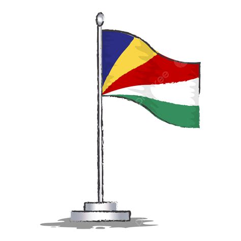 Seychelles Flag Vector Illustration, Seychelles Flag, Symbol ...