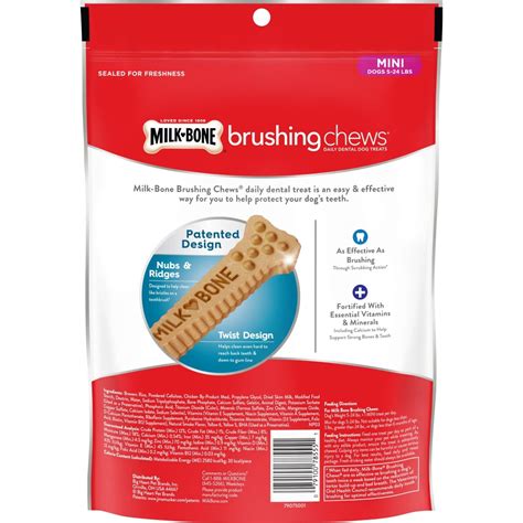 Milk-Bone Original Daily Dental Brushing Chews Mini Dog Treats | PetFlow