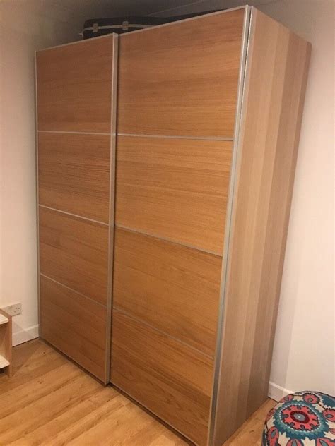 ikea PAX sliding door double wardrobe (Height:200cm/Width:150:depth:65 ...