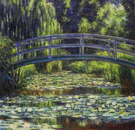 The Japanese Bridge - Claude Monet Hand-painted Oil Painting ...