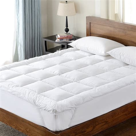 Amazon.com: downluxe Hypoallergenic Bed Mattress Topper Overfilled with ...