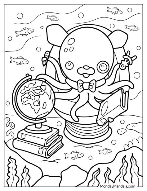 Professor Inkling Coloring Pages - Free Octonauts Coloring Pages Printables