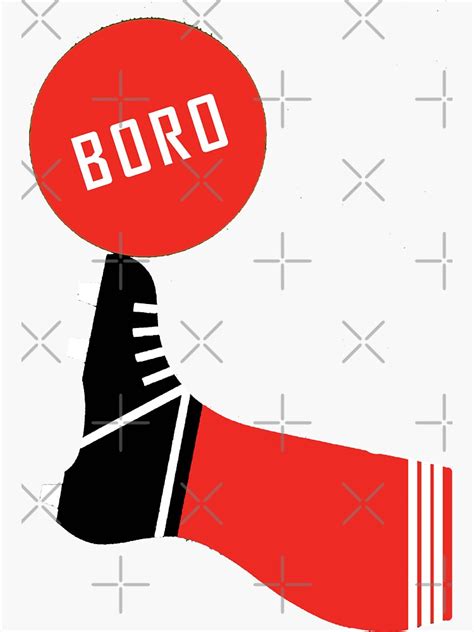 "Boro Football mfc" Sticker for Sale by Luckythelab | Redbubble