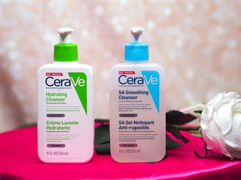 CeraVe Hydrating Cleanser and CeraVe SA Smoothing Cleanser Review ...