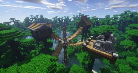 Minecraft: Jungle Treehouse by ShafroPlaysMinecraft on DeviantArt