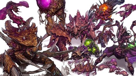 Zerg Army | Starcraft, Alien concept art, Monster concept art